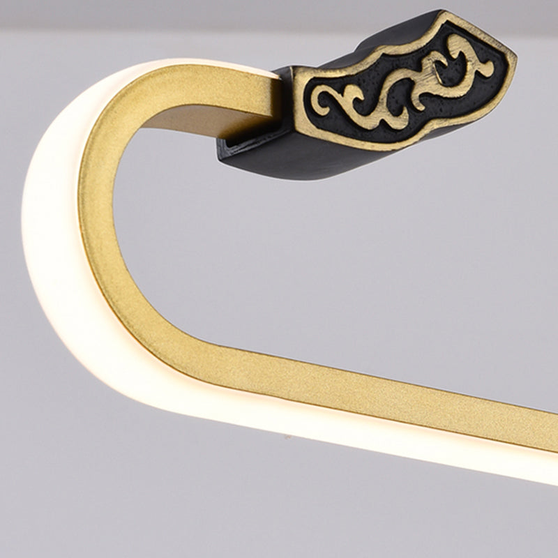 Linear Shape Island Lights Modern Style Metal Two Light Pending Lighting Fixtures