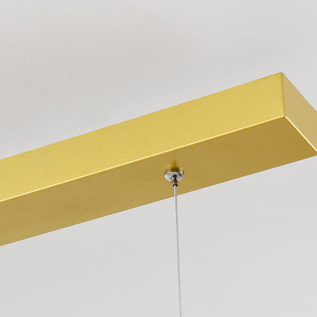 Linéaire forme d'îles lumières modernes metal 4 luminaires d'éclairage pendentif léger