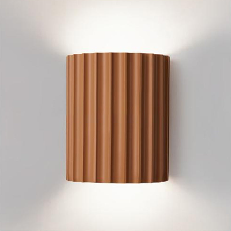 Approche de la luminosité de la paroi à demi-cylindre de style moderne Résine 2 lumières Éclairage mural