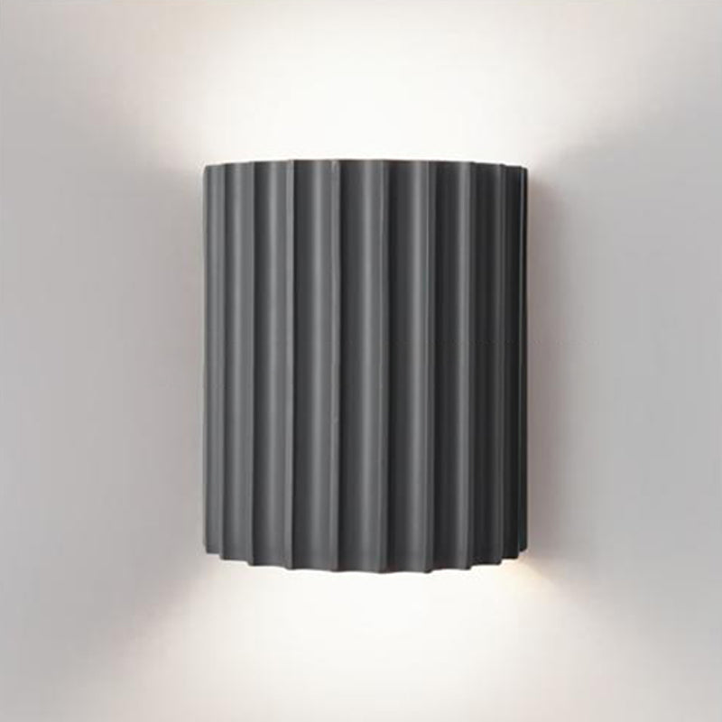 Approche de la luminosité de la paroi à demi-cylindre de style moderne Résine 2 lumières Éclairage mural