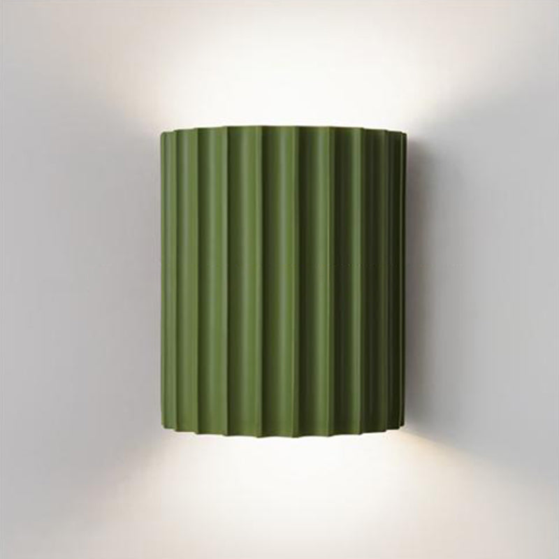 Approche de la luminosité de la paroi à demi-cylindre de style moderne Résine 2 lumières Éclairage mural