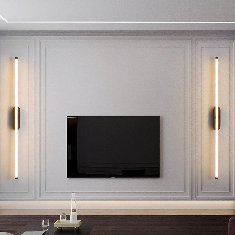 Moderner Stil Linearer Wandleuchte Leuchten Metall 1 Lichtwandbeleuchtung