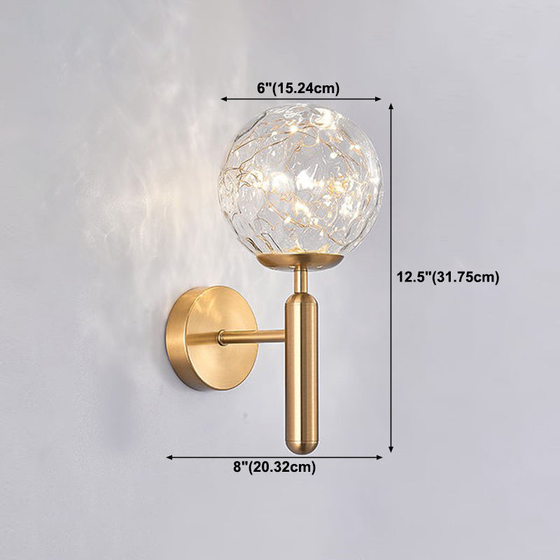 1 leichte Ballwandlichter moderner Stil von Glaswandbeleuchtung Ideen