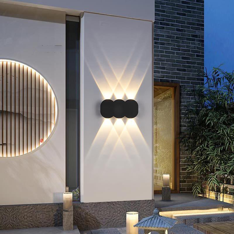 Multi Lights Geometric Wall Lights Modern Style Metal Wall Washer Sconce