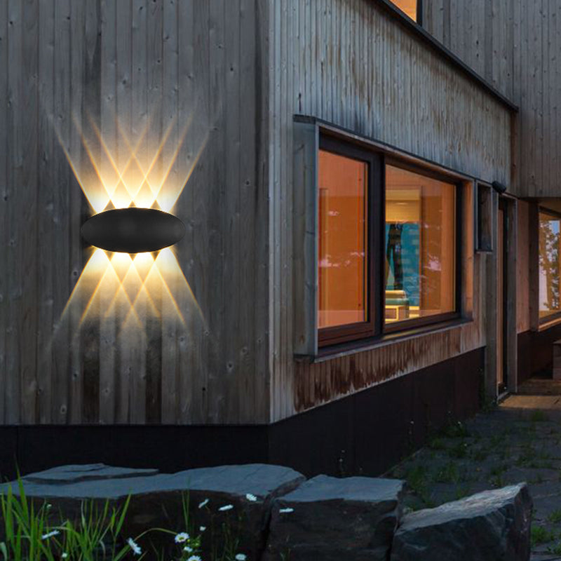 Multi Lights Geometric Wall Lights Modern Style Metal Wall Washer Sconce