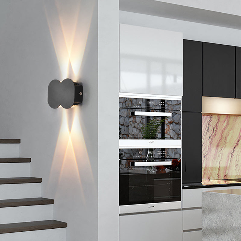 Multi Lights Geometric Wall Lights Modern Style Metal Wall Washer Sconce