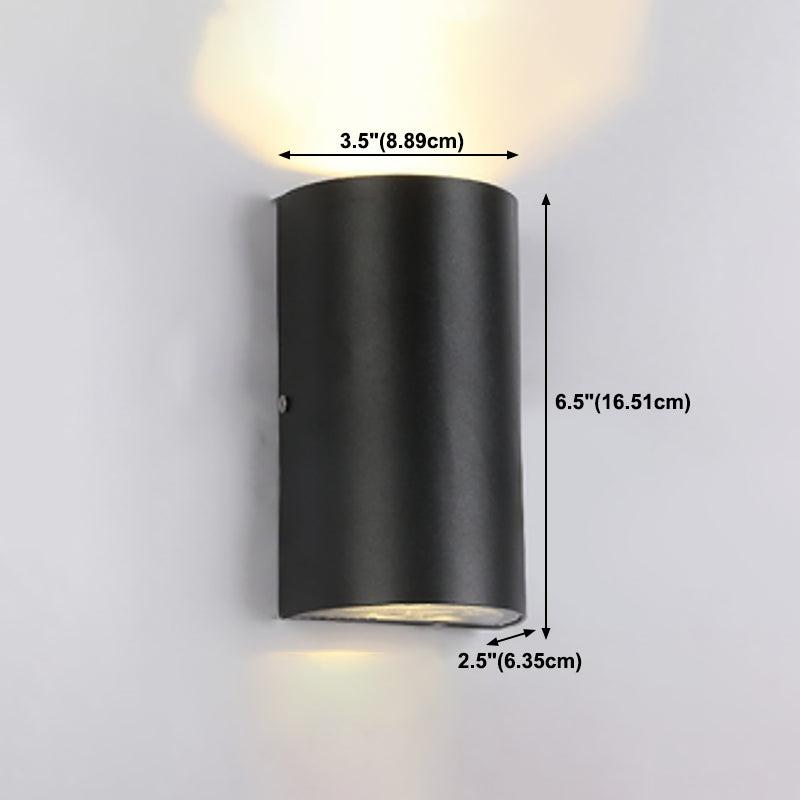 Multi Lights Geometric Wall Lights Modern Style Metal Wall Washer Sconce