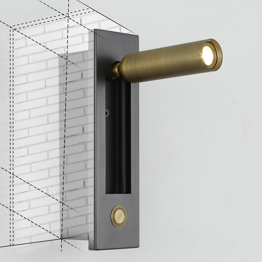 1 Light Unique Wall Sconce Modern Style Metal Wall Lighting for Reading