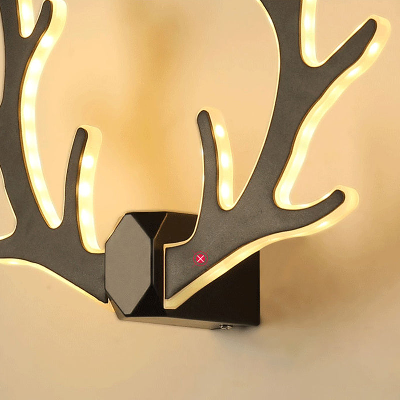 Estilo moderno de forma única Diconce de pared de plástico 1 iluminación de pared de luz para dormitorio