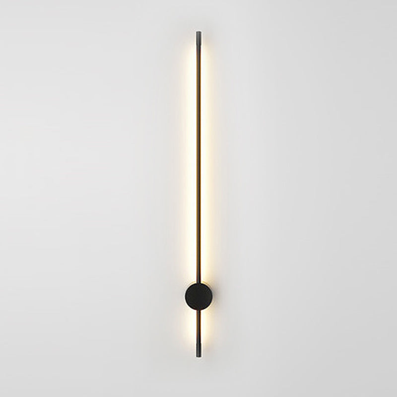 Minimalist Metal Wall Light Straight Shape LED Wall Sconce for Bedroom