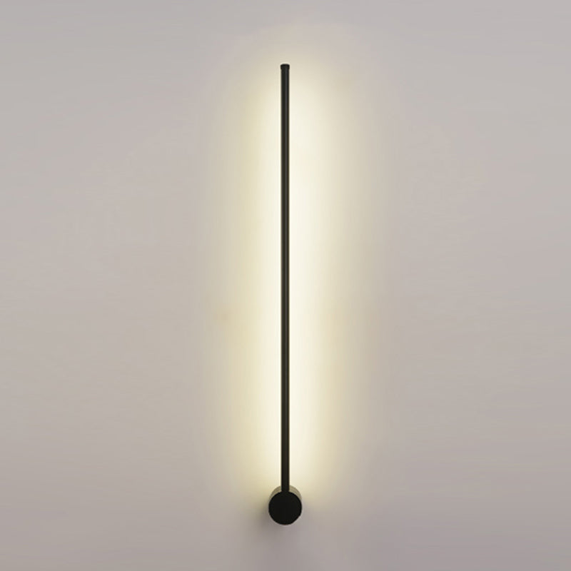 Minimalist Metal Wall Light Straight Shape LED Wall Sconce for Bedroom