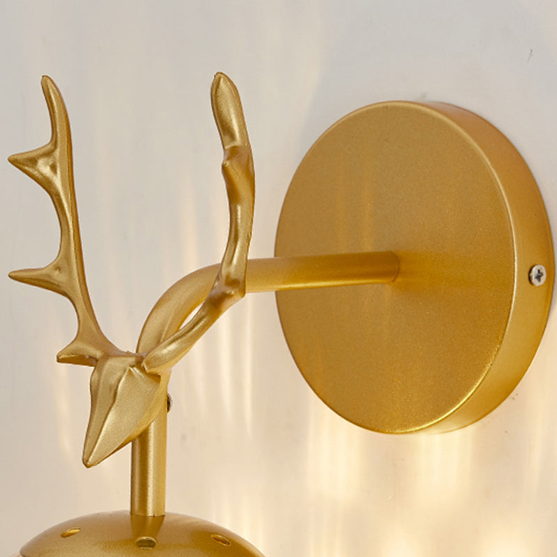 Modern Style Spherical Shape Wall Sconce Glass 1 Light Sconce Lighting for Bedroom