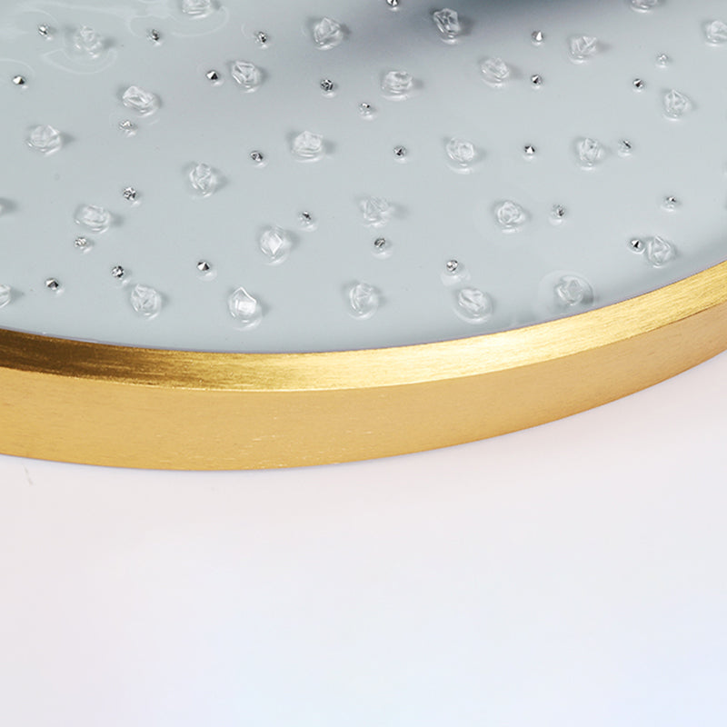 Estilo moderno de forma de círculo muro metal 1 iluminación de apliques de luz para dormitorio