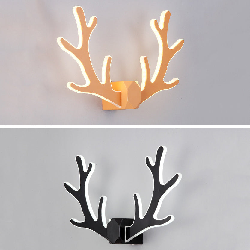 Estilo moderno de forma única Splicadores de pared de metal 2 iluminación de apliques de luz para sala de estar