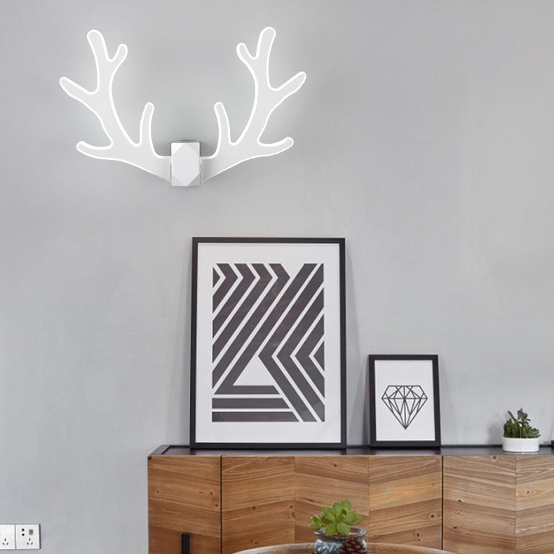 Estilo moderno de forma única Splicadores de pared de metal 2 iluminación de apliques de luz para sala de estar