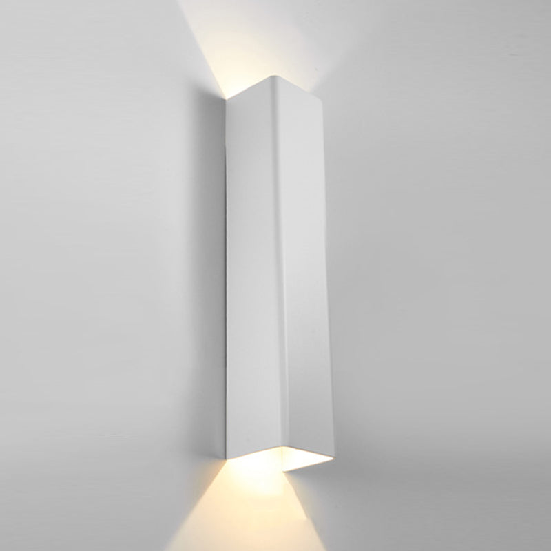 Modern Style Strip Shape Wall Sconce Metal 2 Light Sconce Lighting for Living Room