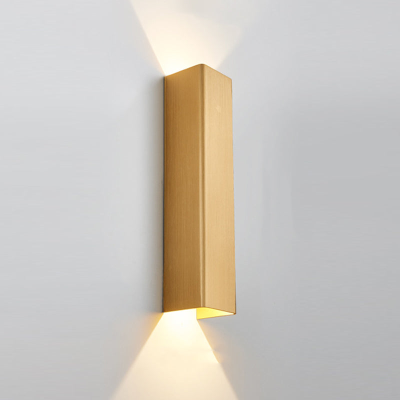 Modern Style Strip Shape Wall Sconce Metal 2 Light Sconce Lighting for Living Room