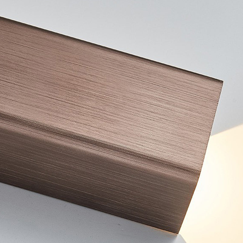 Modern Style Strip Shape Wall Sconce Metal 2 Light Sconce Lighting for Living Room