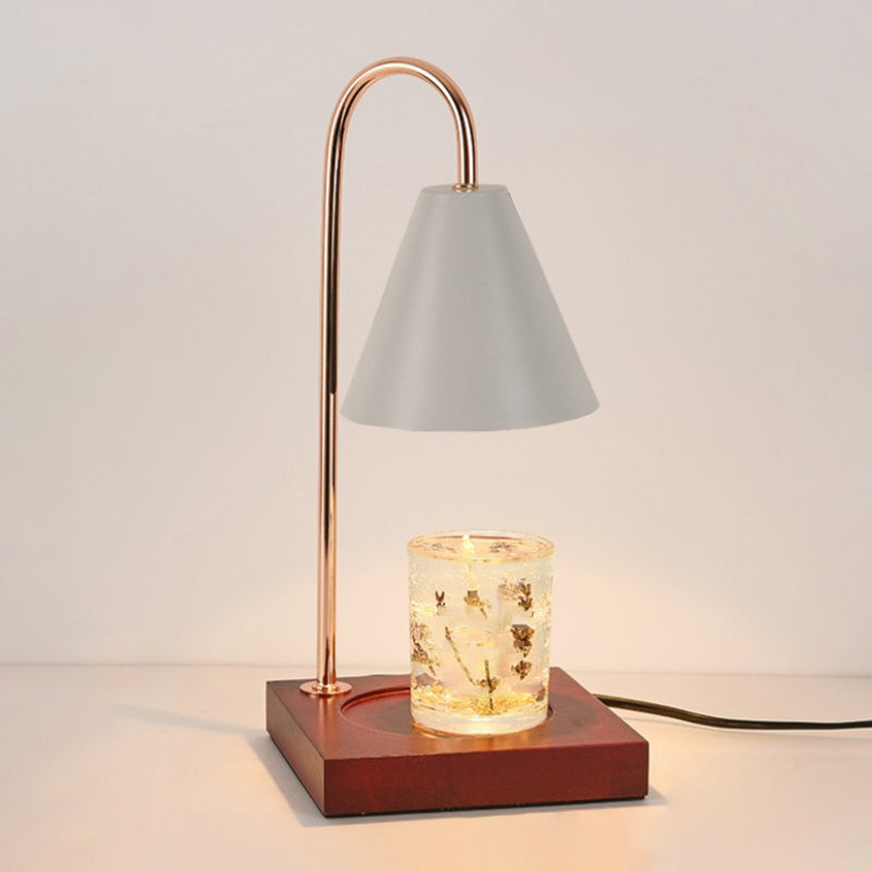 Lampe de table en métal géométrique moderne 1 luminaire de table d'éclairage (décoration non incluse)