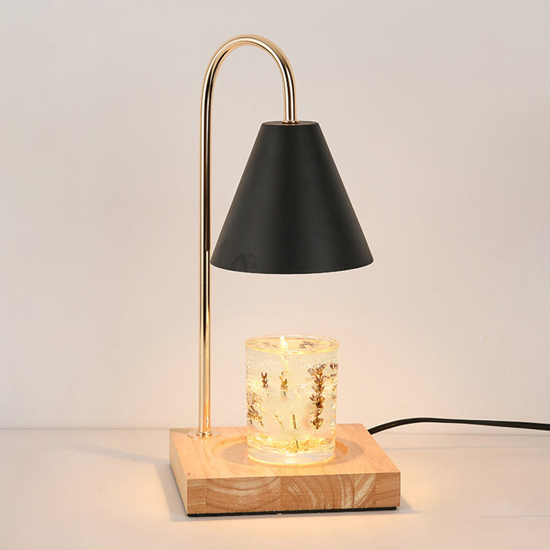 Lampe de table en métal géométrique moderne 1 luminaire de table d'éclairage (décoration non incluse)