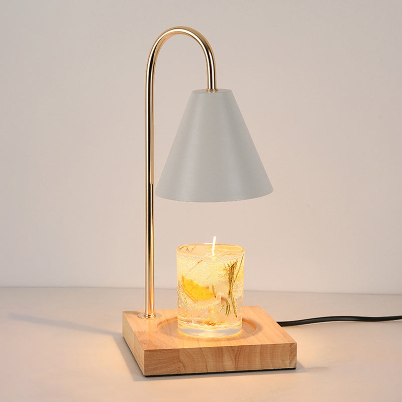 Lampe de table en métal géométrique moderne 1 luminaire de table d'éclairage (décoration non incluse)