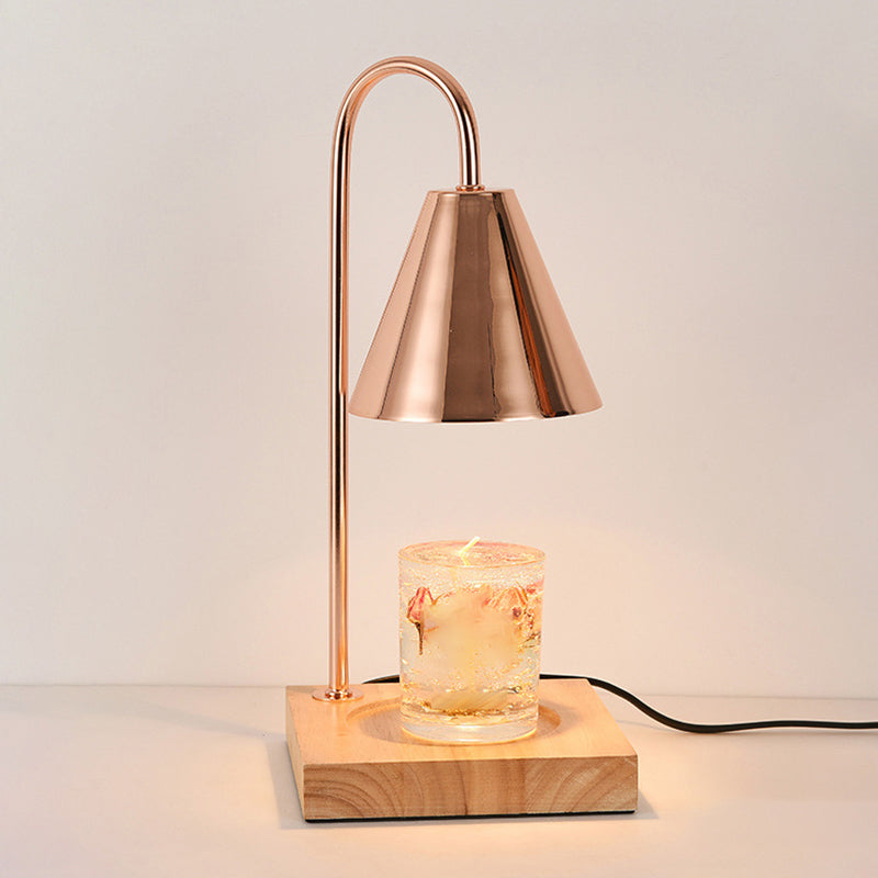 Lampe de table en métal géométrique moderne 1 luminaire de table d'éclairage (décoration non incluse)