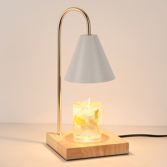 Lampe de table en métal géométrique moderne 1 luminaire de table d'éclairage (décoration non incluse)