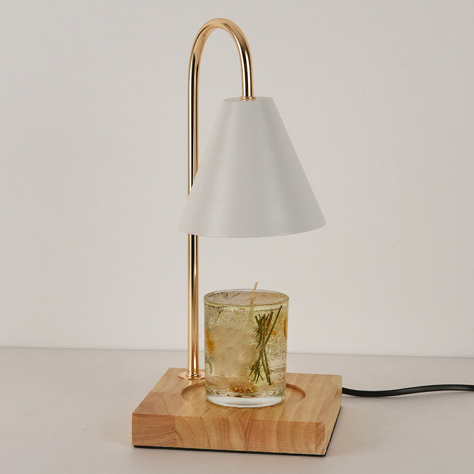 Lampe de table en métal géométrique moderne 1 luminaire de table d'éclairage (décoration non incluse)