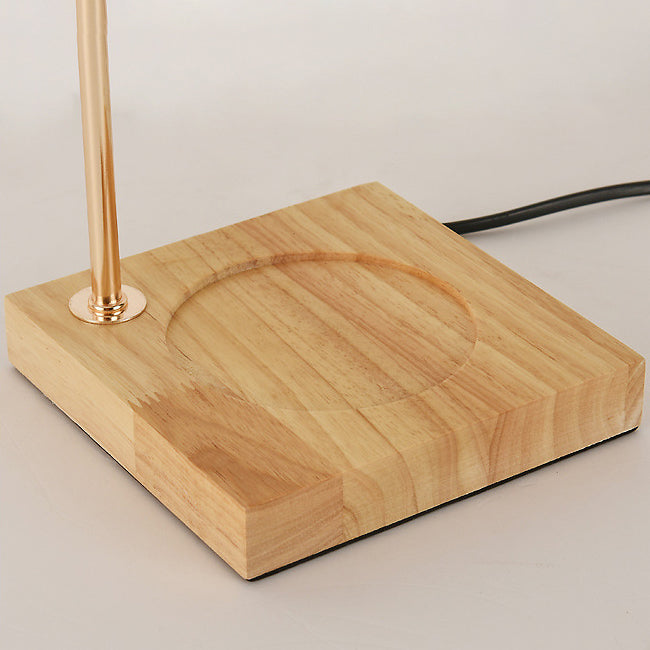 Lampe de table en métal géométrique moderne 1 luminaire de table d'éclairage (décoration non incluse)