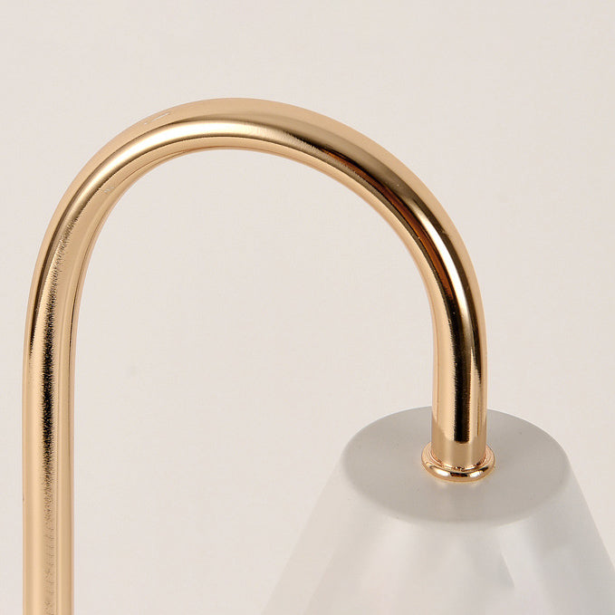 Lampe de table en métal géométrique moderne 1 luminaire de table d'éclairage (décoration non incluse)