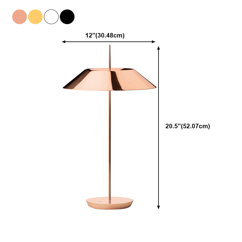 Lampe de table de nuit géométrique moderne en métal 1 lampe de table légère