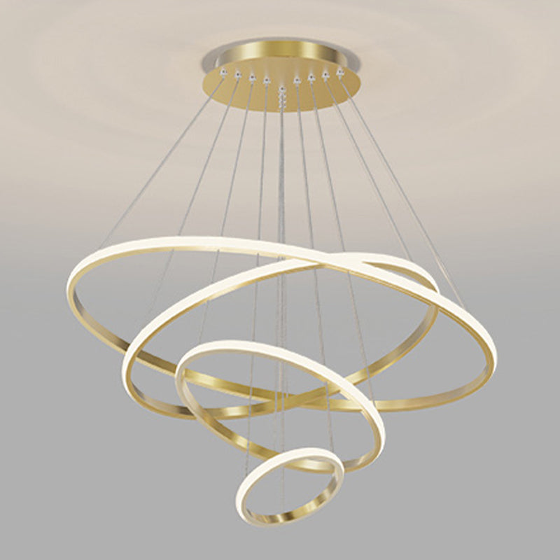 Simple Multi Tier Circular Chandelier Light Fixtures Sitting Room Hanging Chandelier