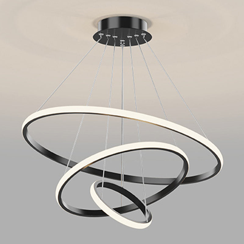 Simple Multi Tier Circular Chandelier Light Fixtures Sitting Room Hanging Chandelier