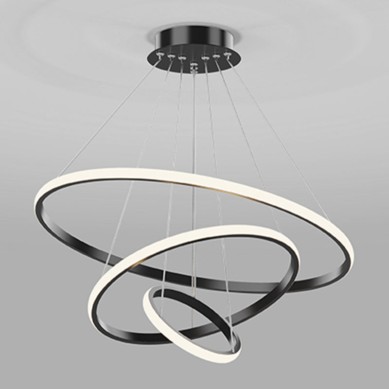 Simple Multi Tier Circular Chandelier Light Fixtures Sitting Room Hanging Chandelier