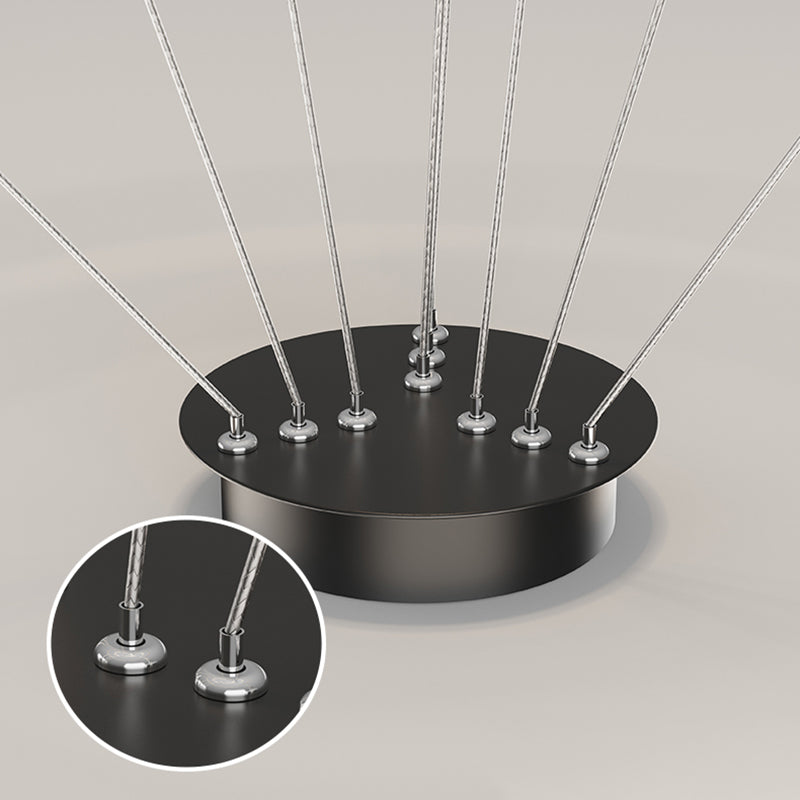 Simple Multi Tier Circular Chandelier Light Fixtures Sitting Room Hanging Chandelier