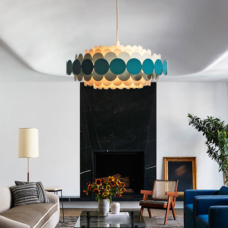 Almacenamiento de la lámpara de lámpara de estilo moderno accesorio de iluminación colgante para sala de estar