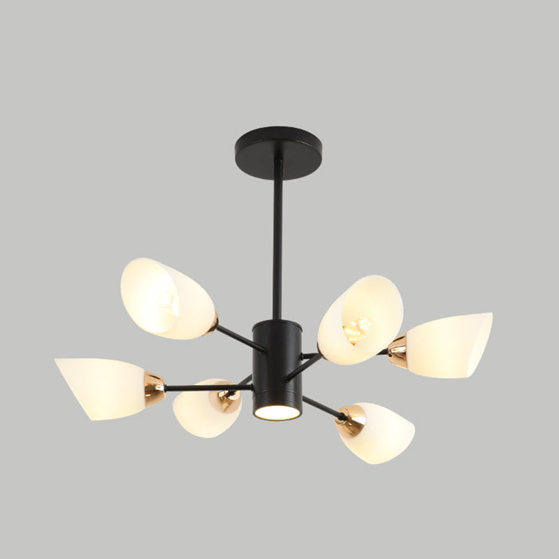 Lámparas de lámpara de lámpara de vidrio de tono geometría contemporánea accesorios de iluminación de vidrio