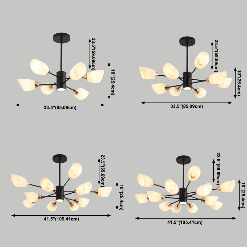 Lámparas de lámpara de lámpara de vidrio de tono geometría contemporánea accesorios de iluminación de vidrio