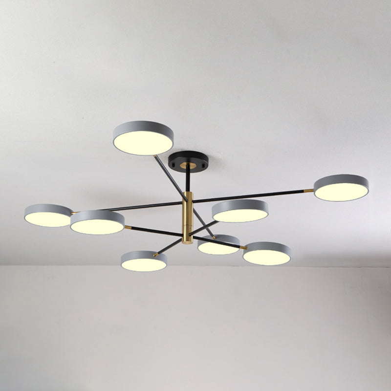 Lámparas colgantes de forma de geometría estilo moderno de metal colgante de metal accesorios