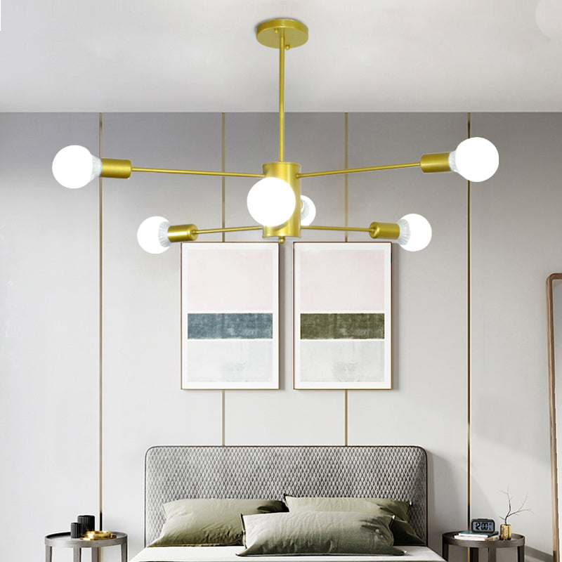 Style de lustre radial de style industriel