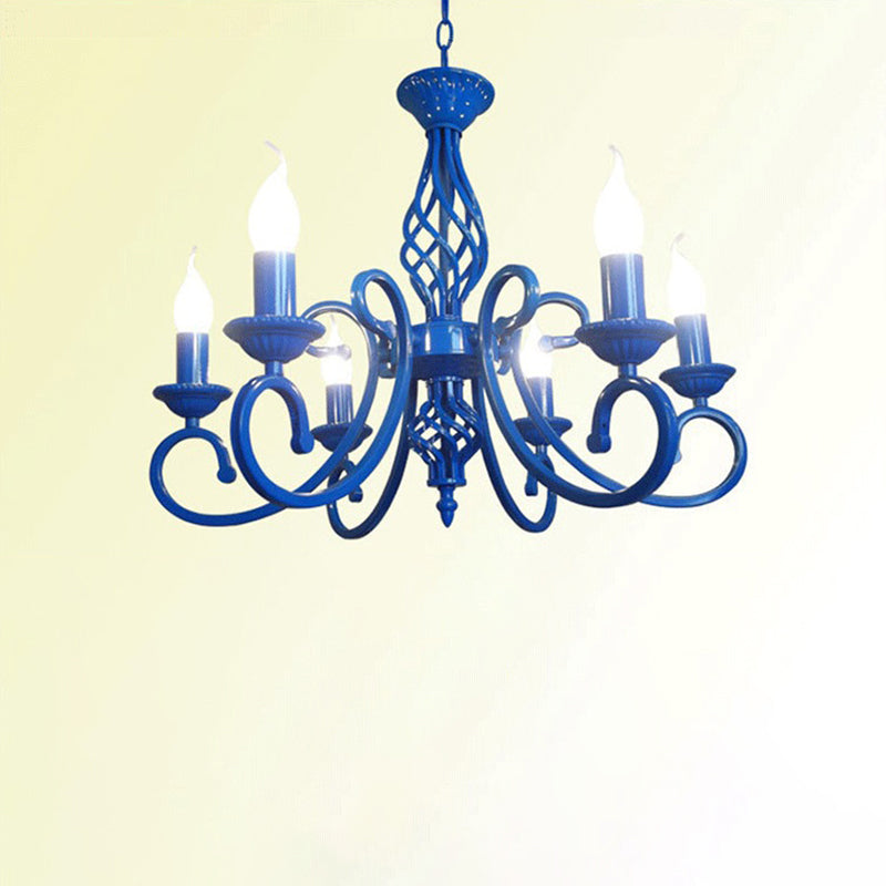 Luces de lámpara de araña únicas Fixros de luz colgante de metal tradicionales