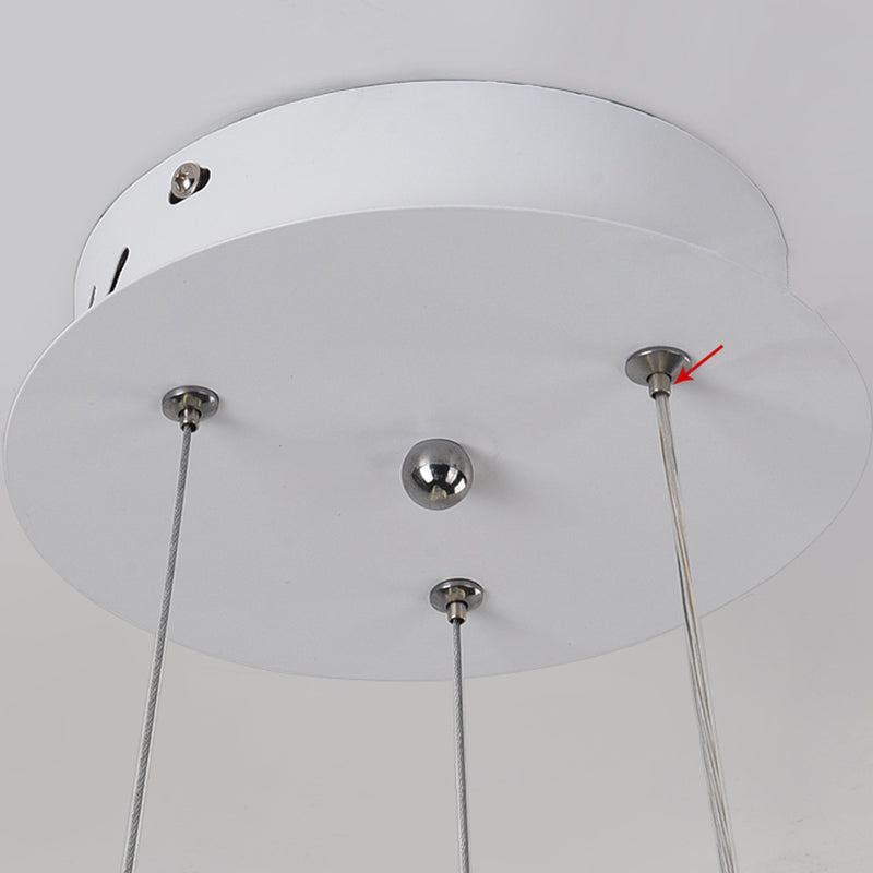 Candelier de forma retorcida contemporánea metal de luz 1 accesorio de iluminación de lámpara de luz