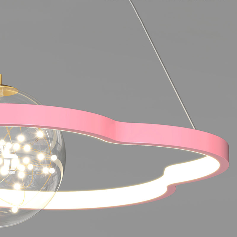 Luces de lámpara de lámpara de forma redonda contemporánea 2 accesorios de iluminación de lámpara de luz