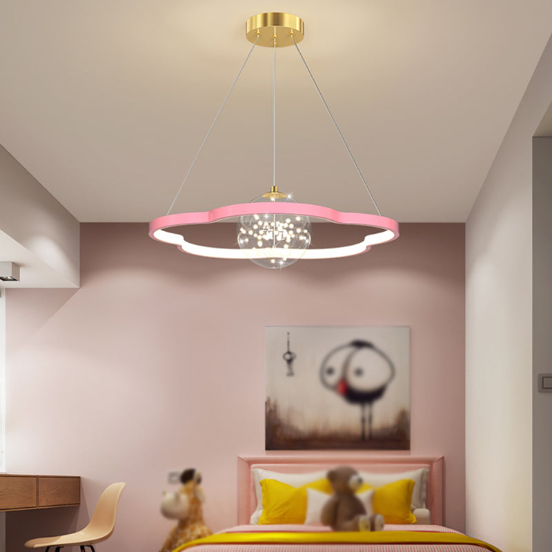 Luces de lámpara de lámpara de forma redonda contemporánea 2 accesorios de iluminación de lámpara de luz