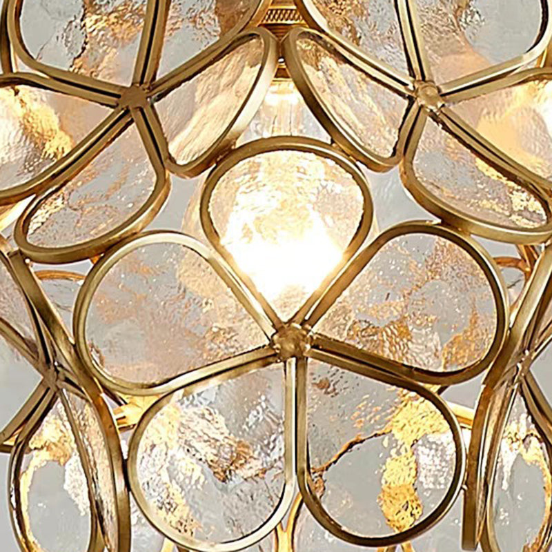 Modern Style Unique Shape Hanging Light Glass 1 Light Hanging Lamp for Bedroom