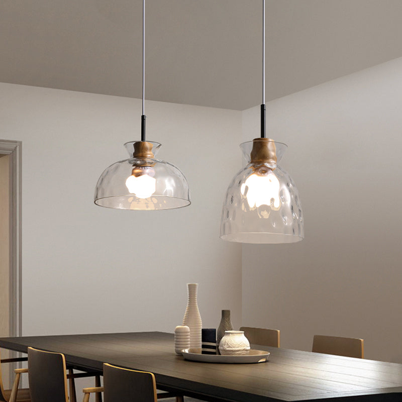 Geometric Shape Glass Hanging Light Modern Multi Lights Hanging Light Mounted Fixture