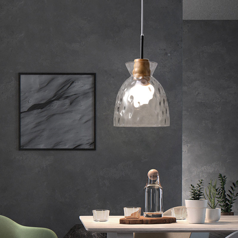 Geometric Shape Glass Hanging Light Modern Multi Lights Hanging Light Mounted Fixture