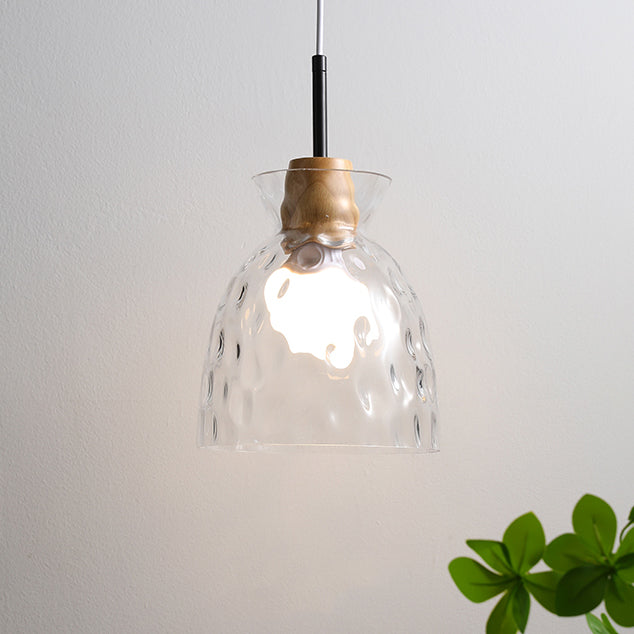 Geometric Shape Glass Hanging Light Modern Multi Lights Hanging Light Mounted Fixture