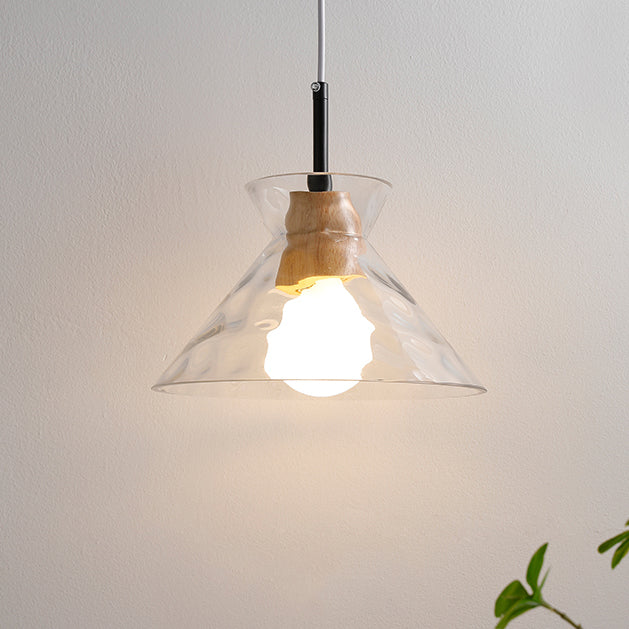 Geometric Shape Glass Hanging Light Modern Multi Lights Hanging Light Mounted Fixture