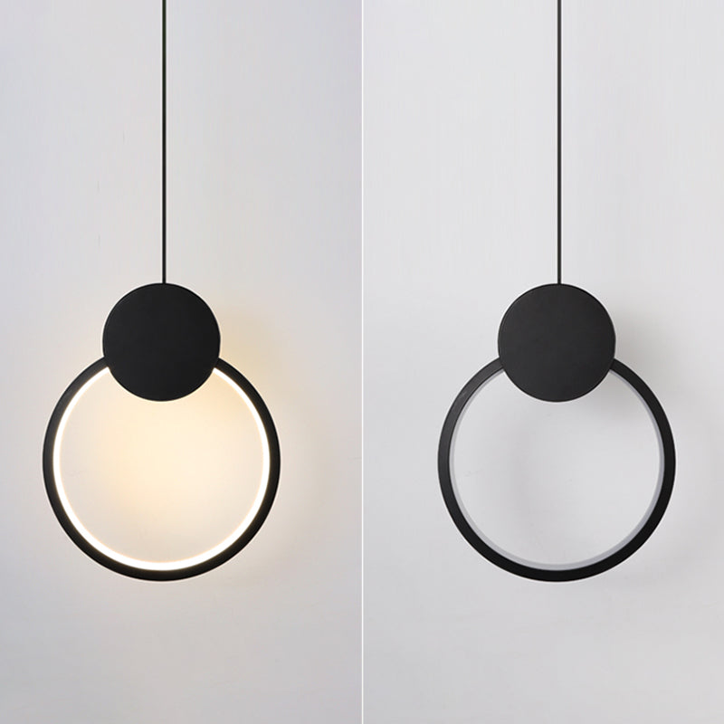 Geometric Shape Metal Hanging Light Modern Style 1 Light Hanging Light Mounted Fixture